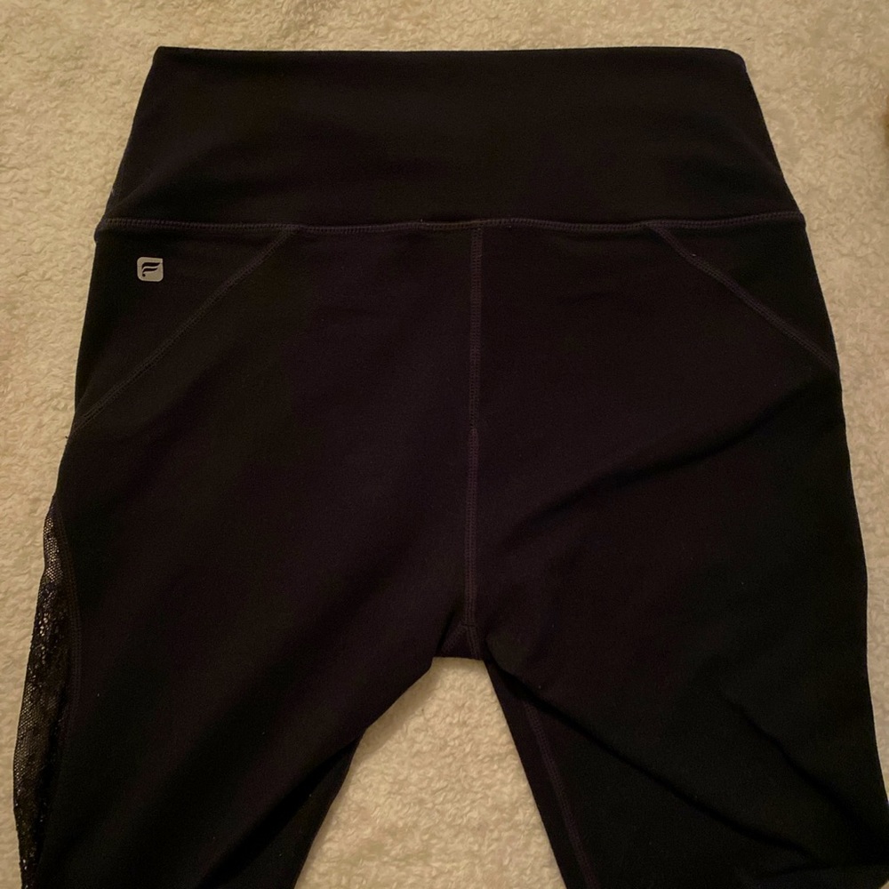 fabletics black lace leggings